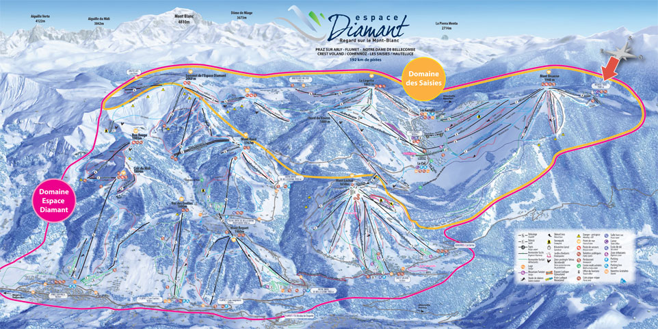 Plan des pistes bisanne